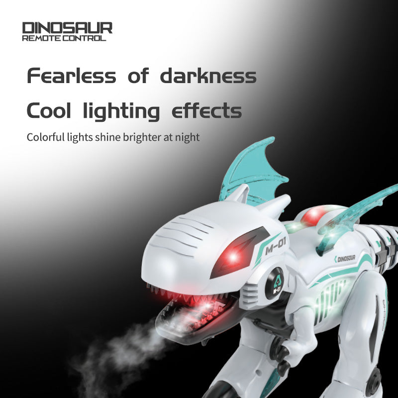 Dinosaure Télécommandé avec Effet Fumée & Lumières LED