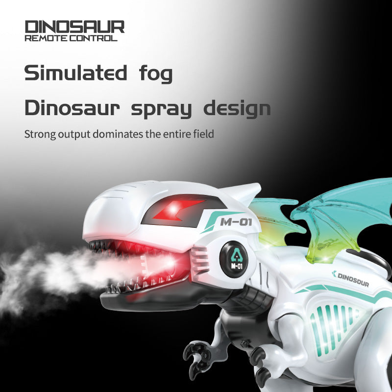 Dinosaure Télécommandé avec Effet Fumée & Lumières LED