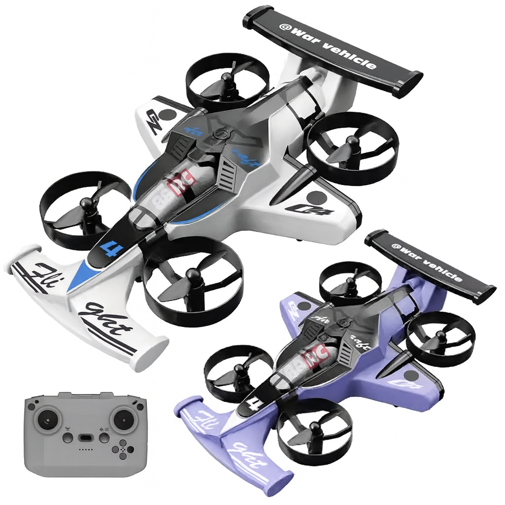 Drone voiture 3-en-1 (Vol, Roule & Glisse)