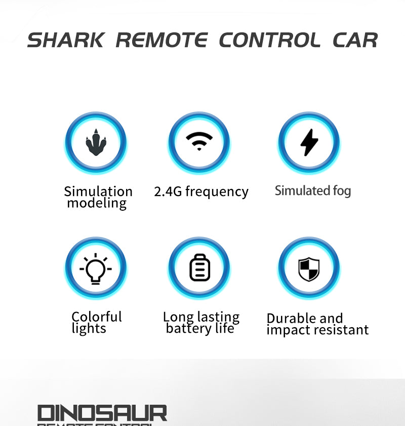 Dinosaure Télécommandé avec Effet Fumée & Lumières LED