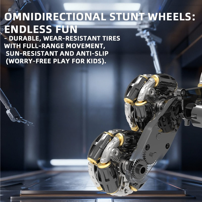 Robot Chien Cascadeur 8 Roues – Télécommande + Montre Gestuelle